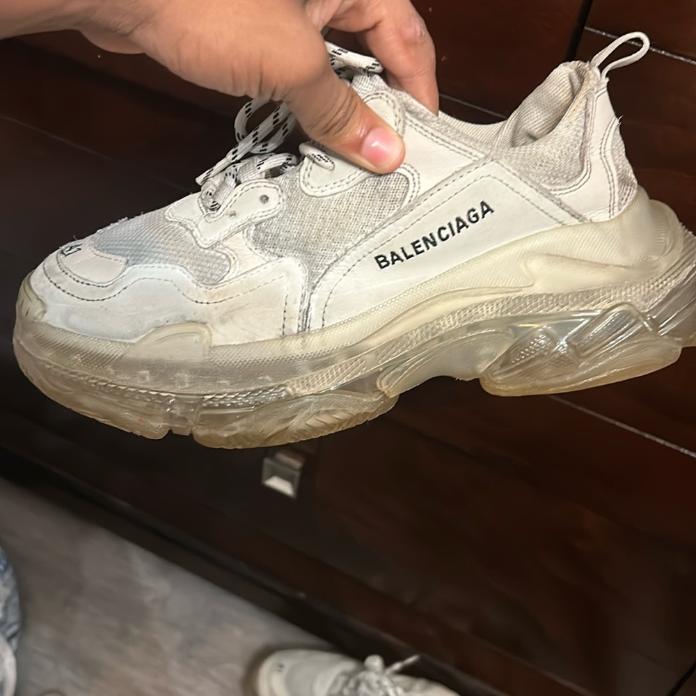 Balenciaga white / clear sole Used